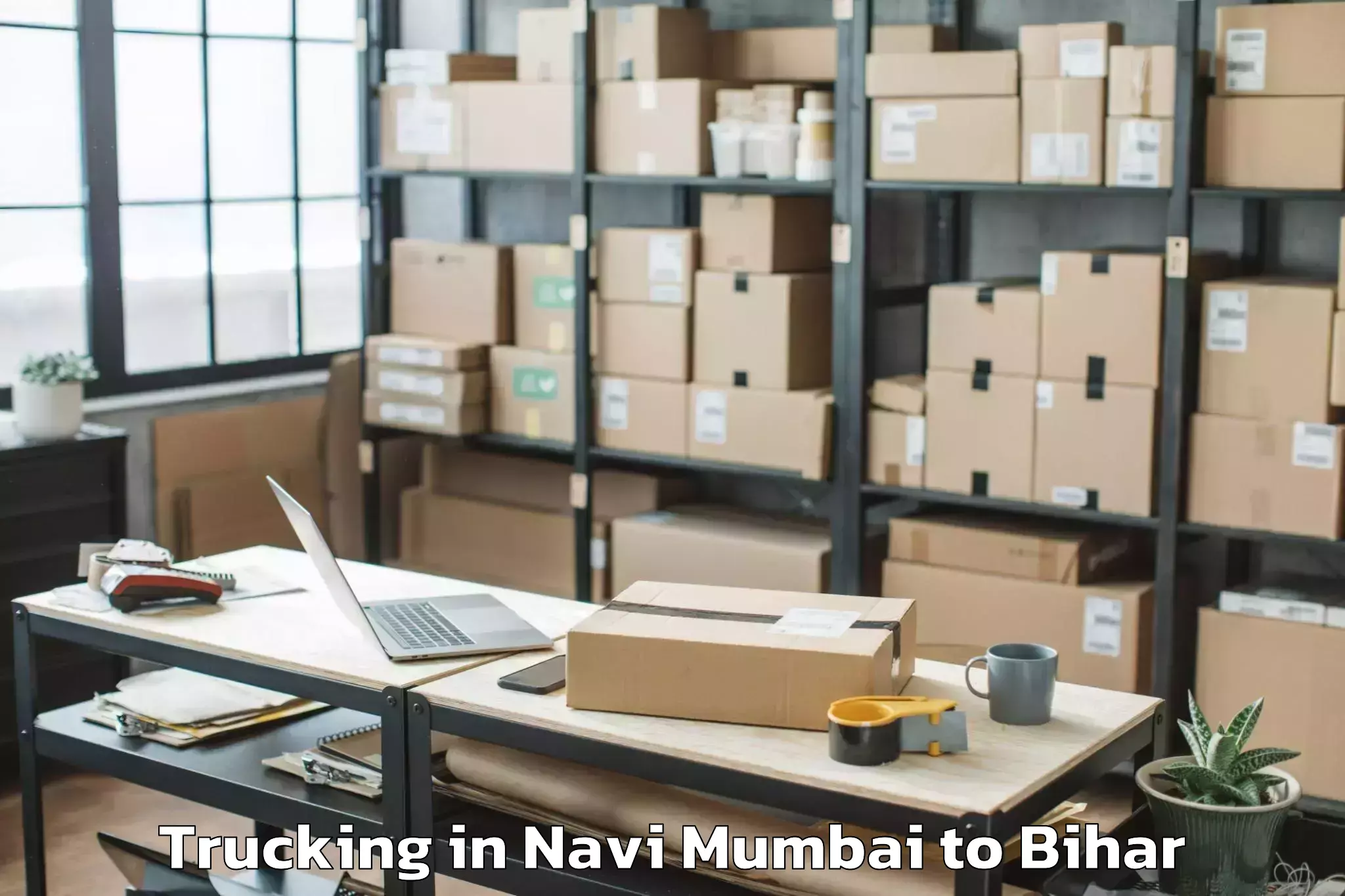 Easy Navi Mumbai to Bhargama Trucking Booking